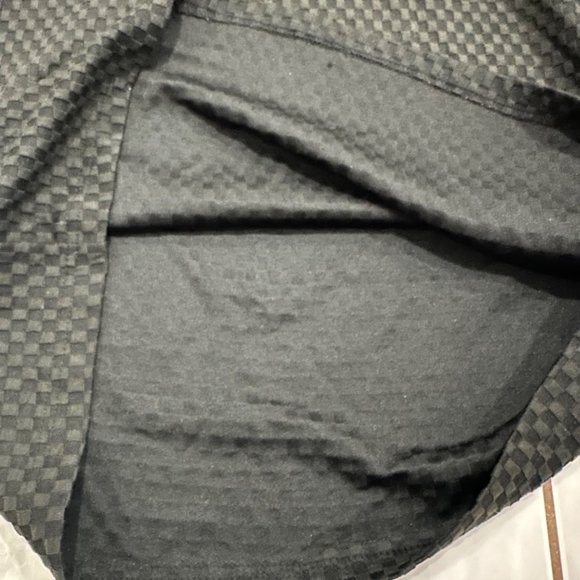 Vintage 90's Nike Black Polo Basketball Checkered Shirt Mens Size Large - Picture 6 of 9